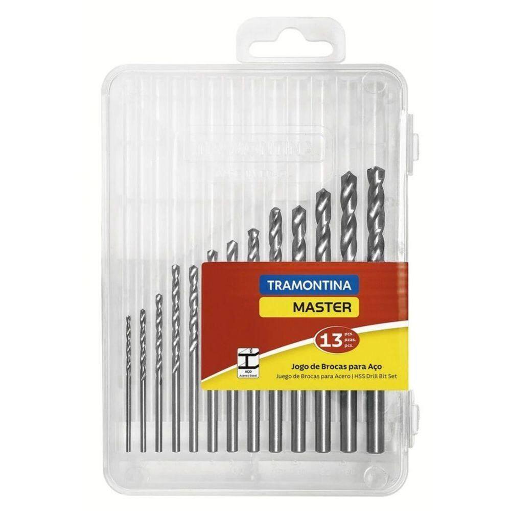 Jogo De Brocas Hss Para Aço Tramontina Master Polegadas 13 Peças