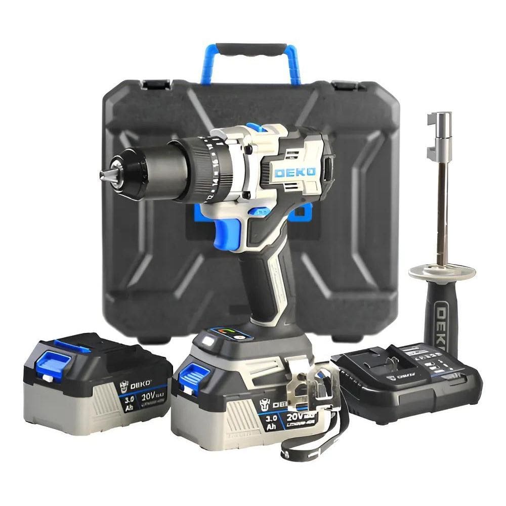 2X Parafusadeira Furadeira Impacto Brushless High Torque 1/2