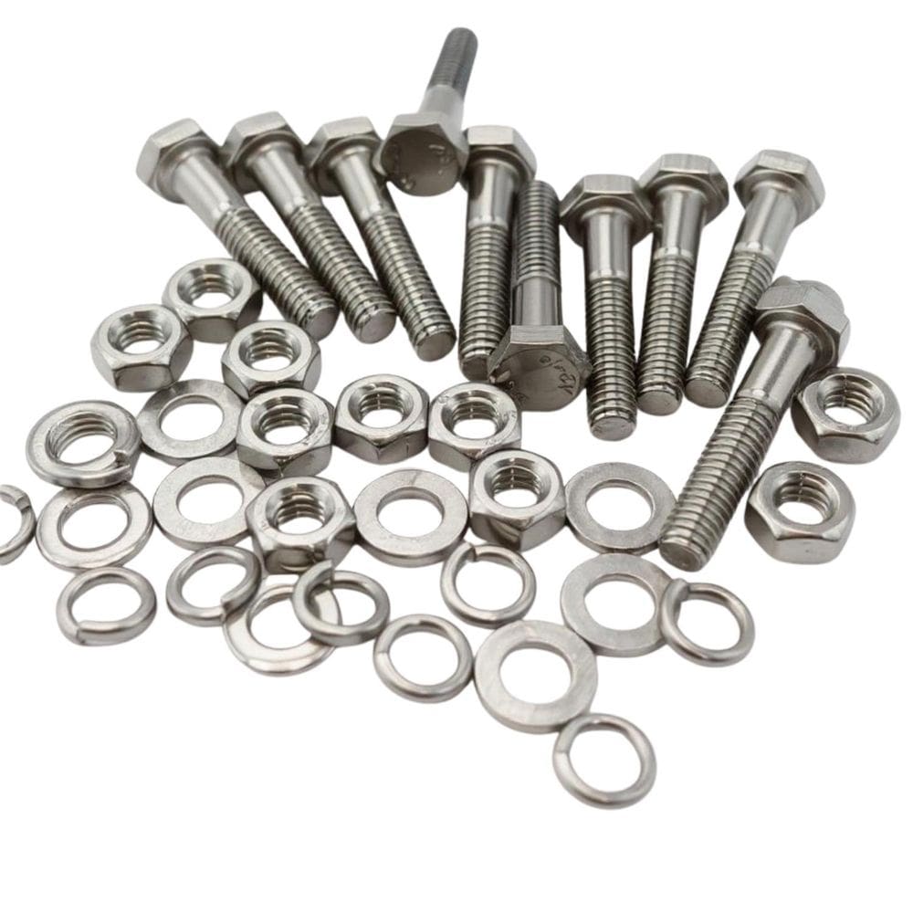 Kit 10 Parafusos Meia Rosca Parcial Sextavado Inox M630