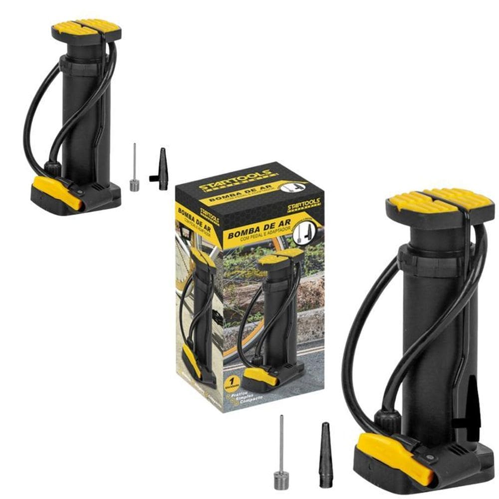 Enchedor De Bolas E Pneus Com Pedal Antiderrapante