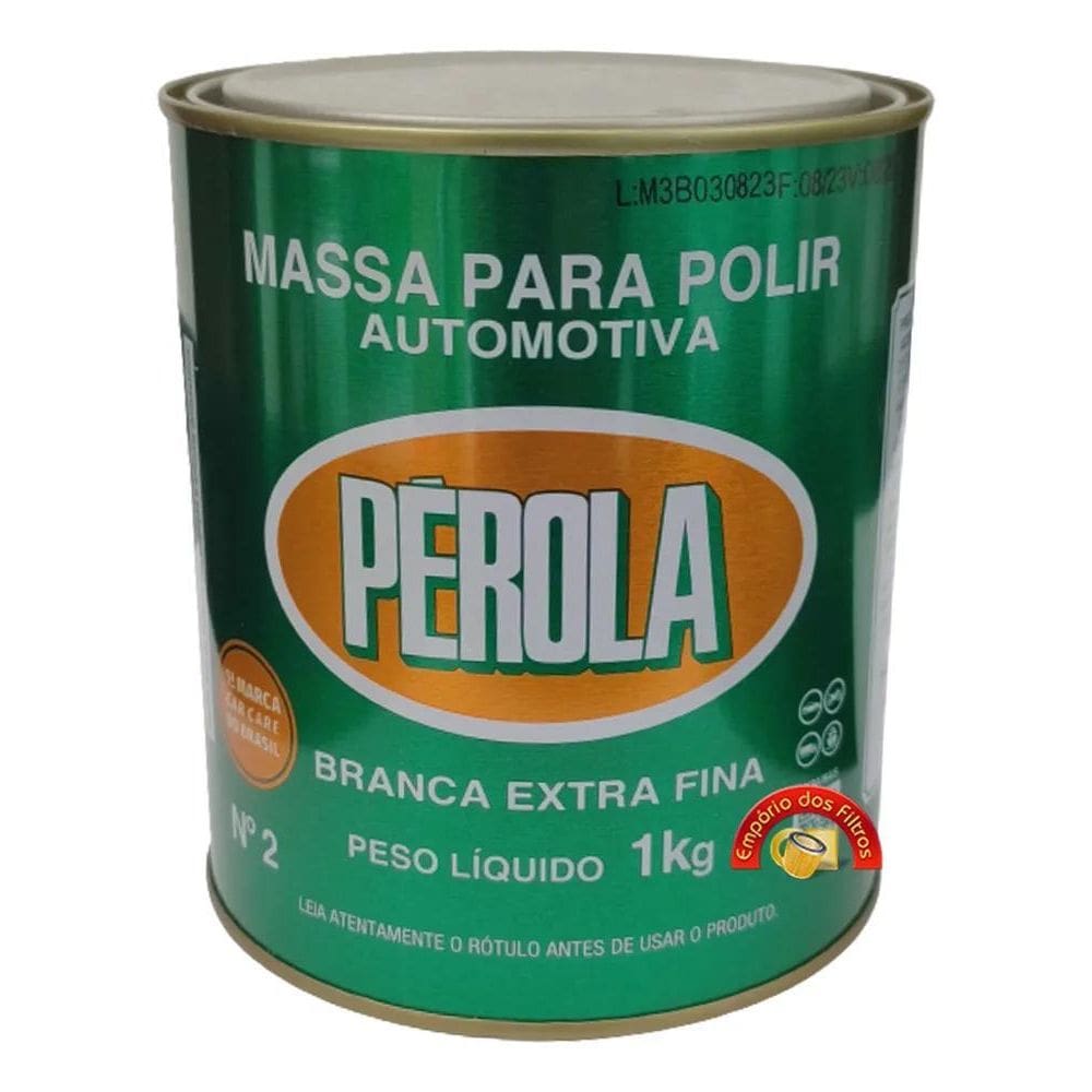 2X Massa Para Polir Nr. 2 Base Solvente Pérola 1 Kg