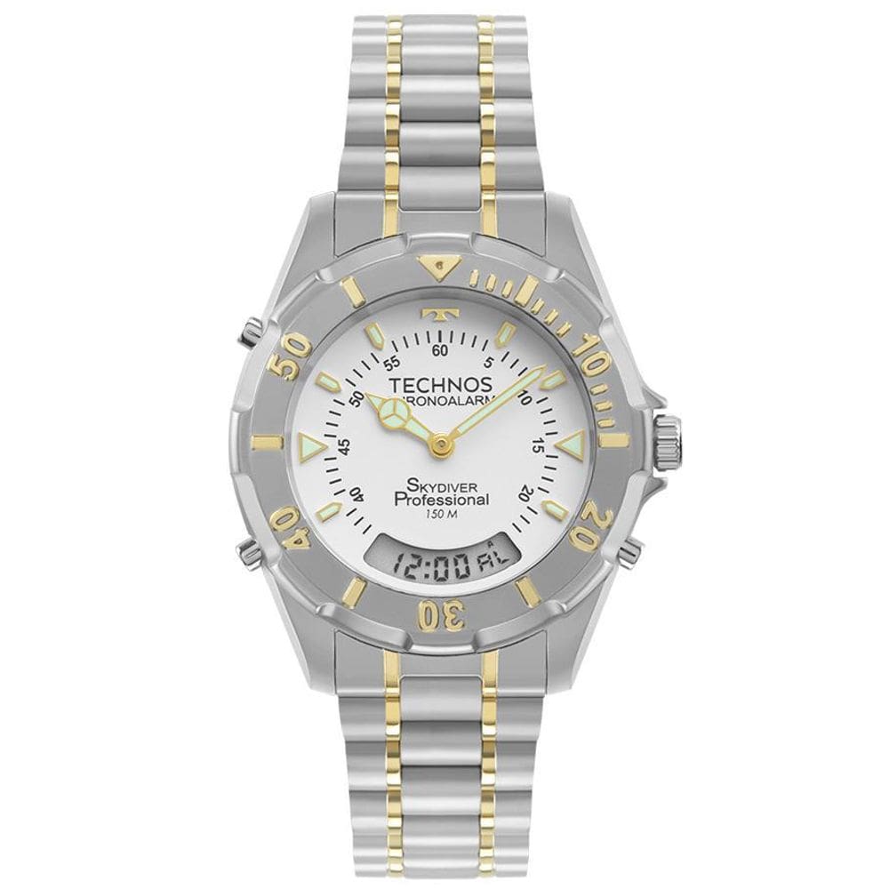 Relógio Technos Masculino Skydiver T20557/9B Misto / Bicolor