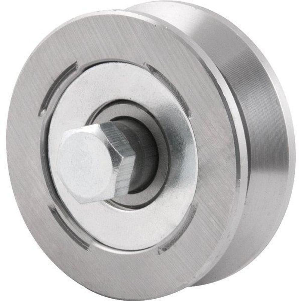 Roldana Para Portão 2 Tipo V Em Aço Polido Vonder