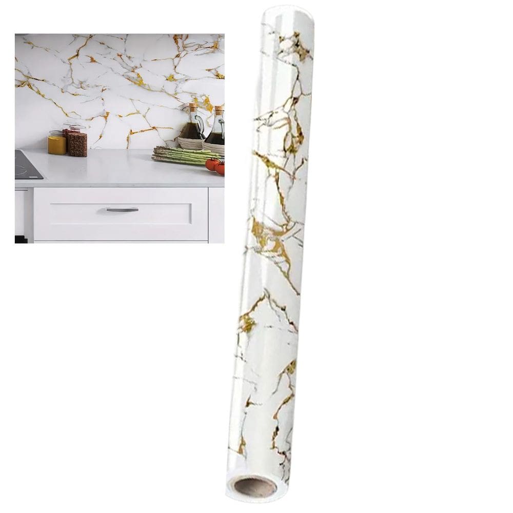 Papel de Parede Autocolante Adesivo Marmore Obra Construçao Reparo Reforma Envelopamento Banheiro Moveis Cozinha