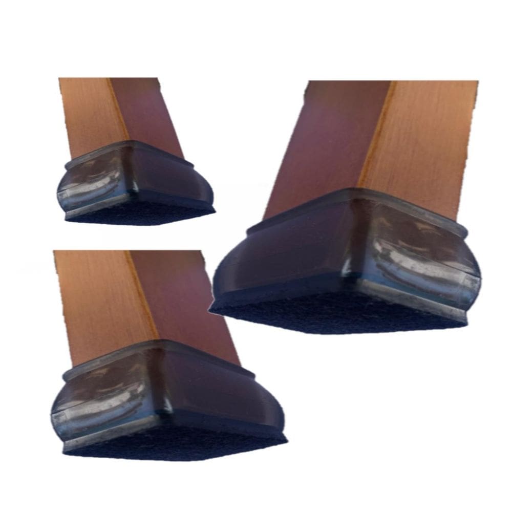 Kit 32 Protetor Retangular Com Feltro Pé Cadeira Pé Moveis