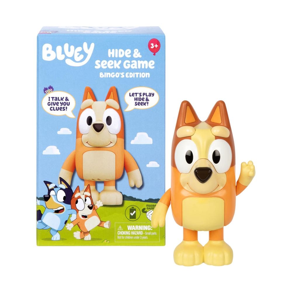 Figura de bingo eletrônico Toy Bluey Game Hide and Seek com mais de 3 anos