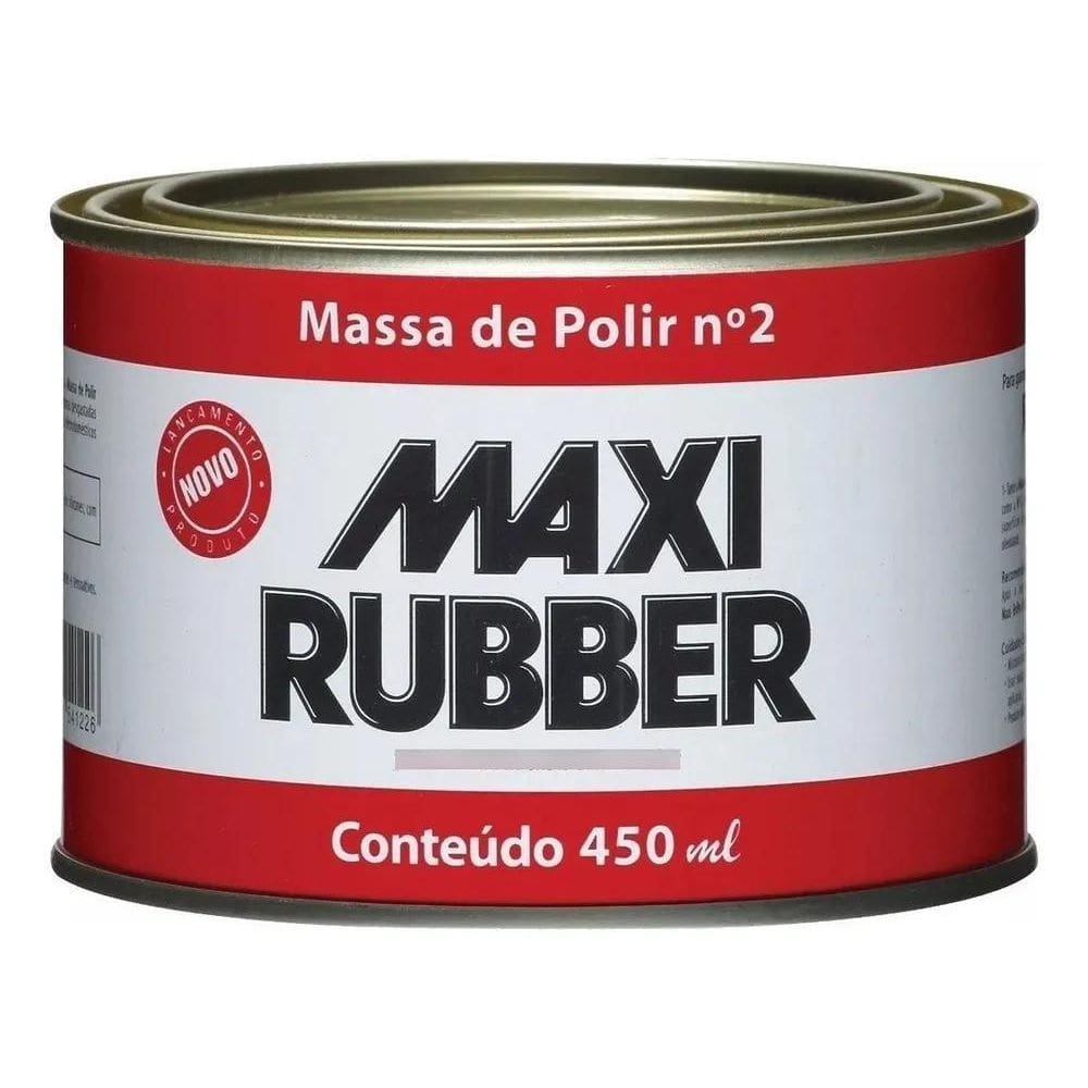 2X Massa De Polir Numero 2 490 Grs - Maxi Rubber