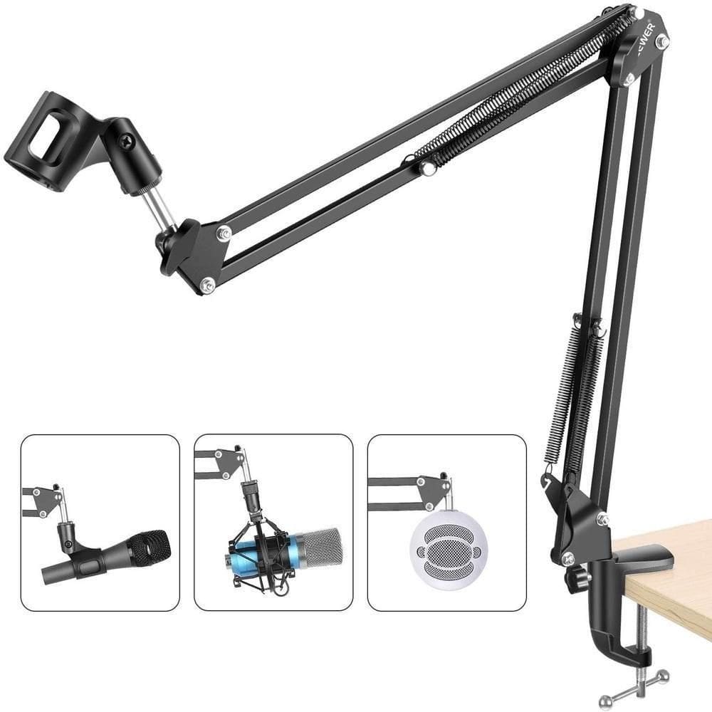 Suporte Articulado Profissional Para Microfone De Mesa – Estabilidade E Precisão Para Gravações E Podcasts