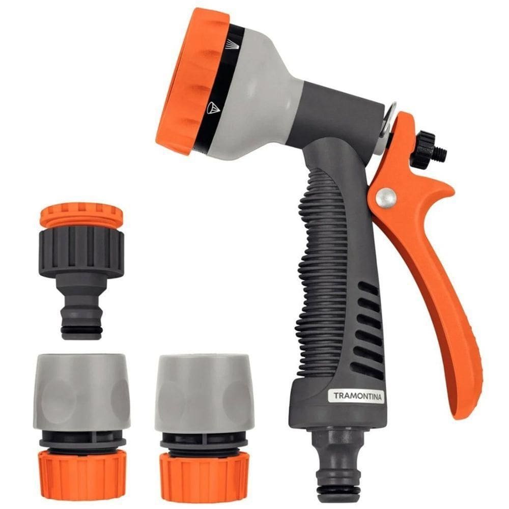 Conjunto Para Irrigação Tramontina 78583610 Com Engates Rápidos E Hidropistola