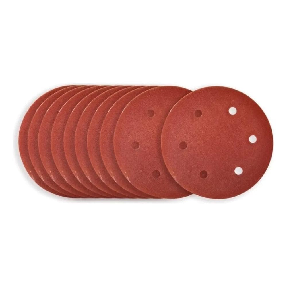 2X Kit Com 10 Lixas 225Mm Grãos Para Lixadeira Girafa De Tet