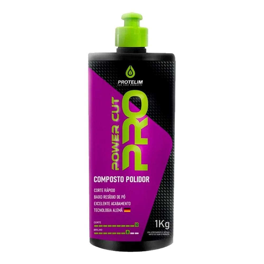 2X Composto Polidor Power Cut Pro Acabamento 1Kg Protelim Ca
