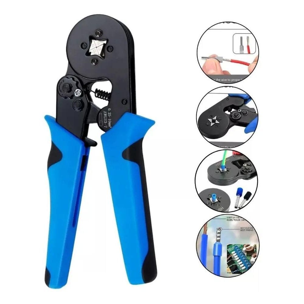 2X Alicate Crimpar Prensa Terminal Tubular 0,25 Até 10Mm