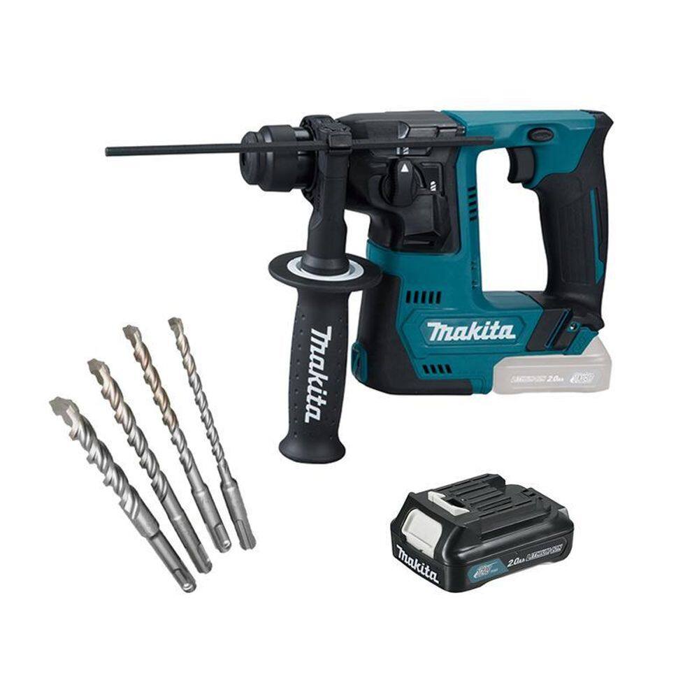 Martelete Rotativo Makita Hr140Dz 12V + 1Bat 2A E Brocas Sds