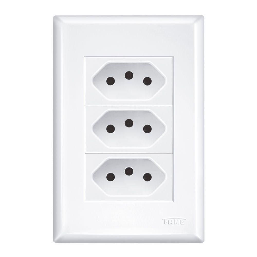 Tomada Fame 2p + T 10a Tripla - 3267 Evidence