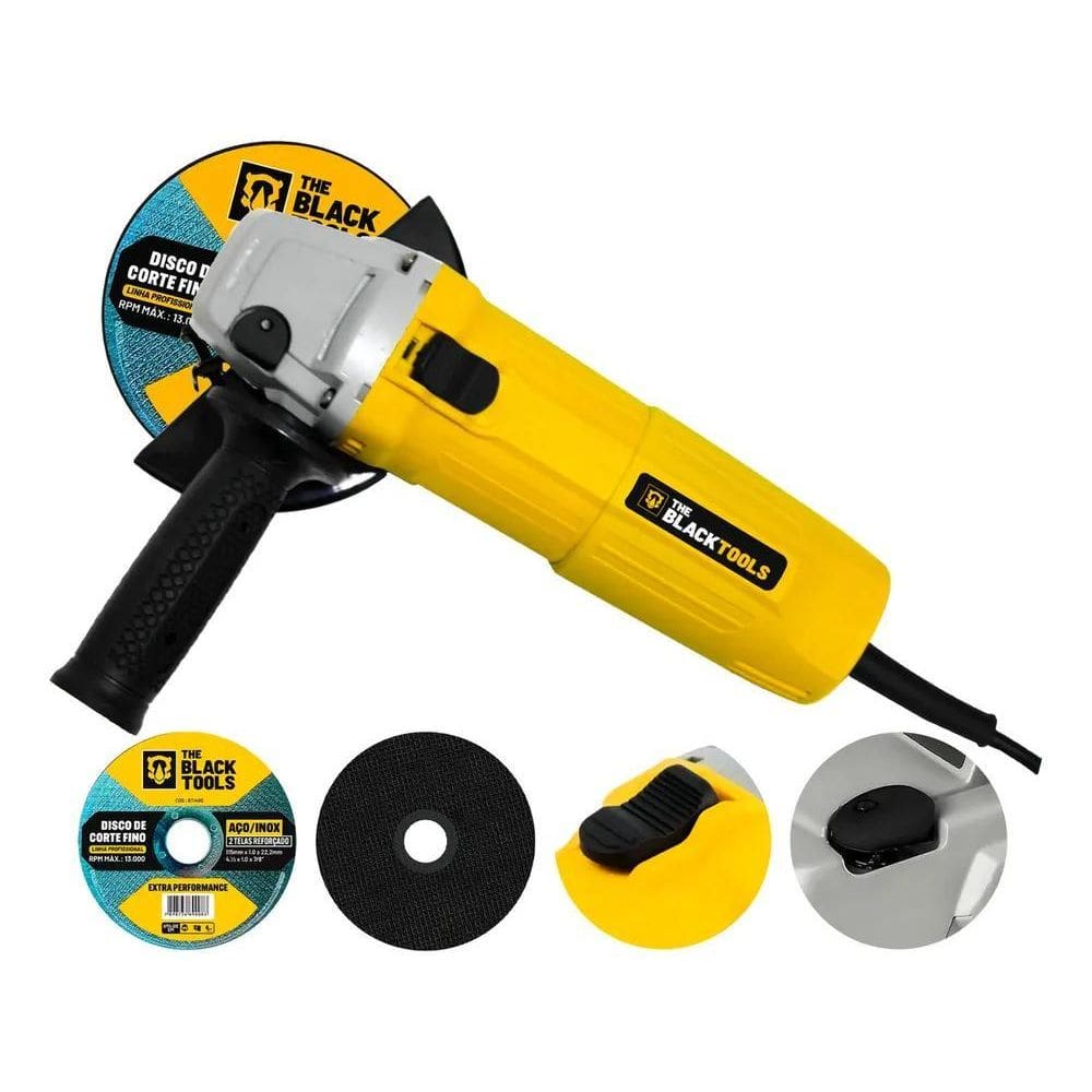 2X Esmerilhadeira Lixadeira Angular 4.1/2 11000Rpm 780W The