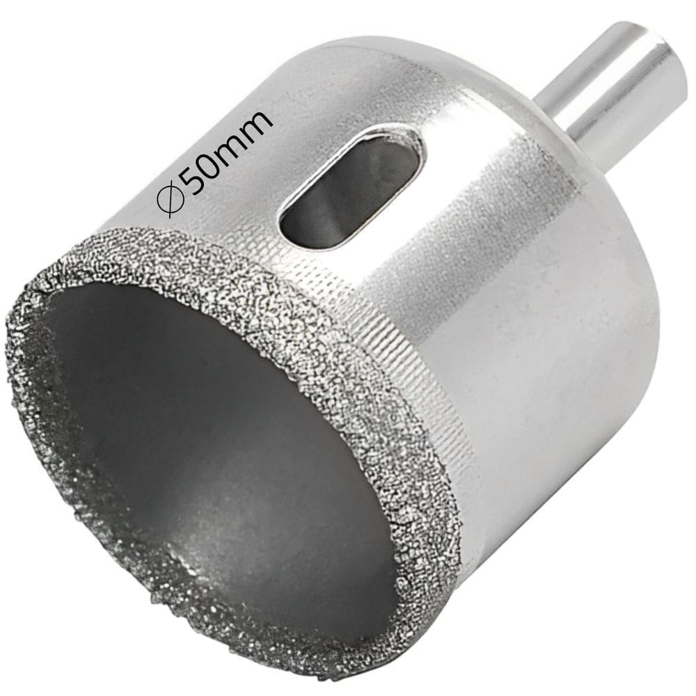 Serra Copo Diamantada Refrigerada 50Mm Porcelanato Vidro