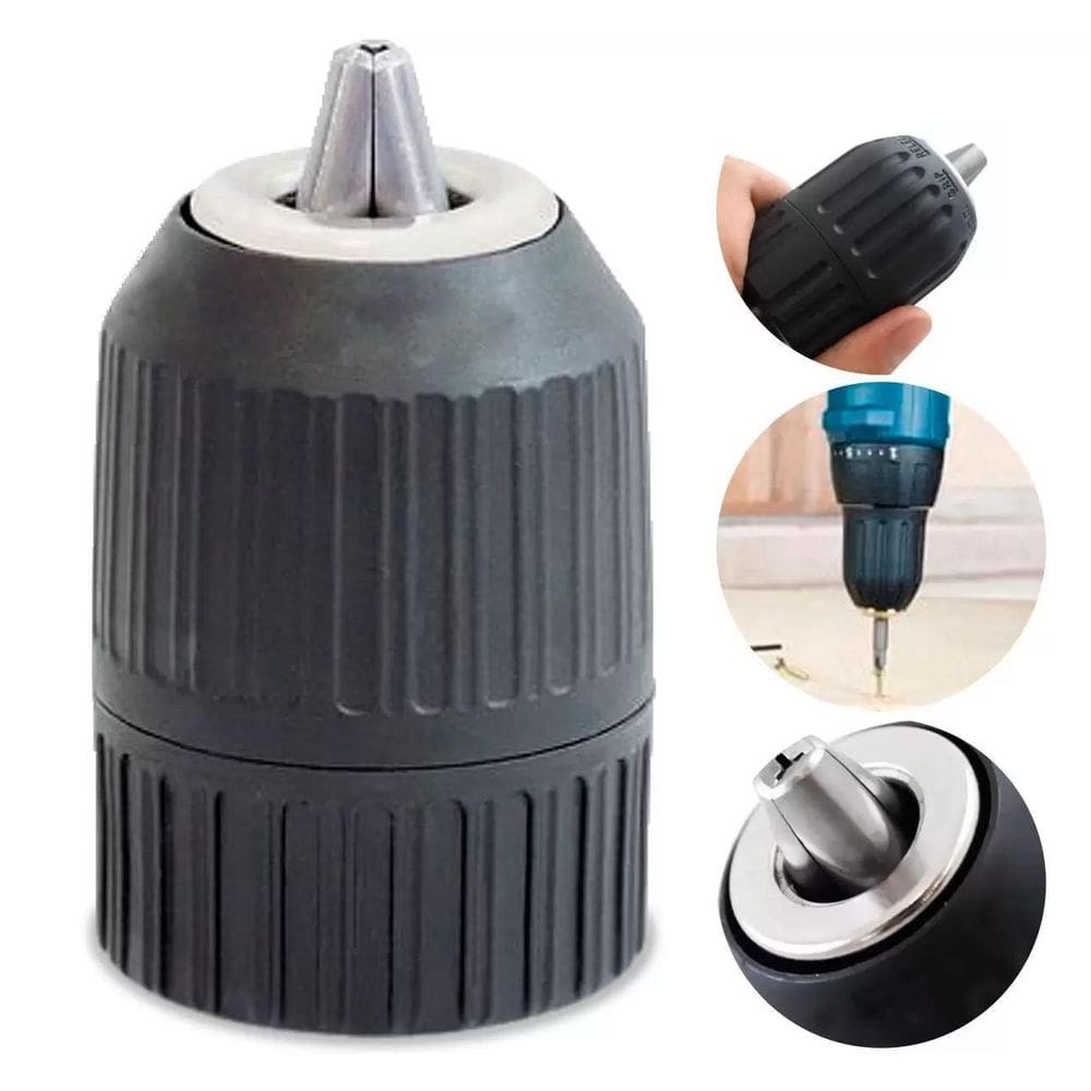 Mandril Aperto Rápido 10Mm X 3/8 Furadeira Makita Bosh