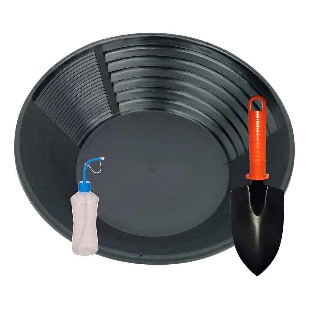 2X Kit Garimpo Bateia Americana + Mini Pá + Sugador
