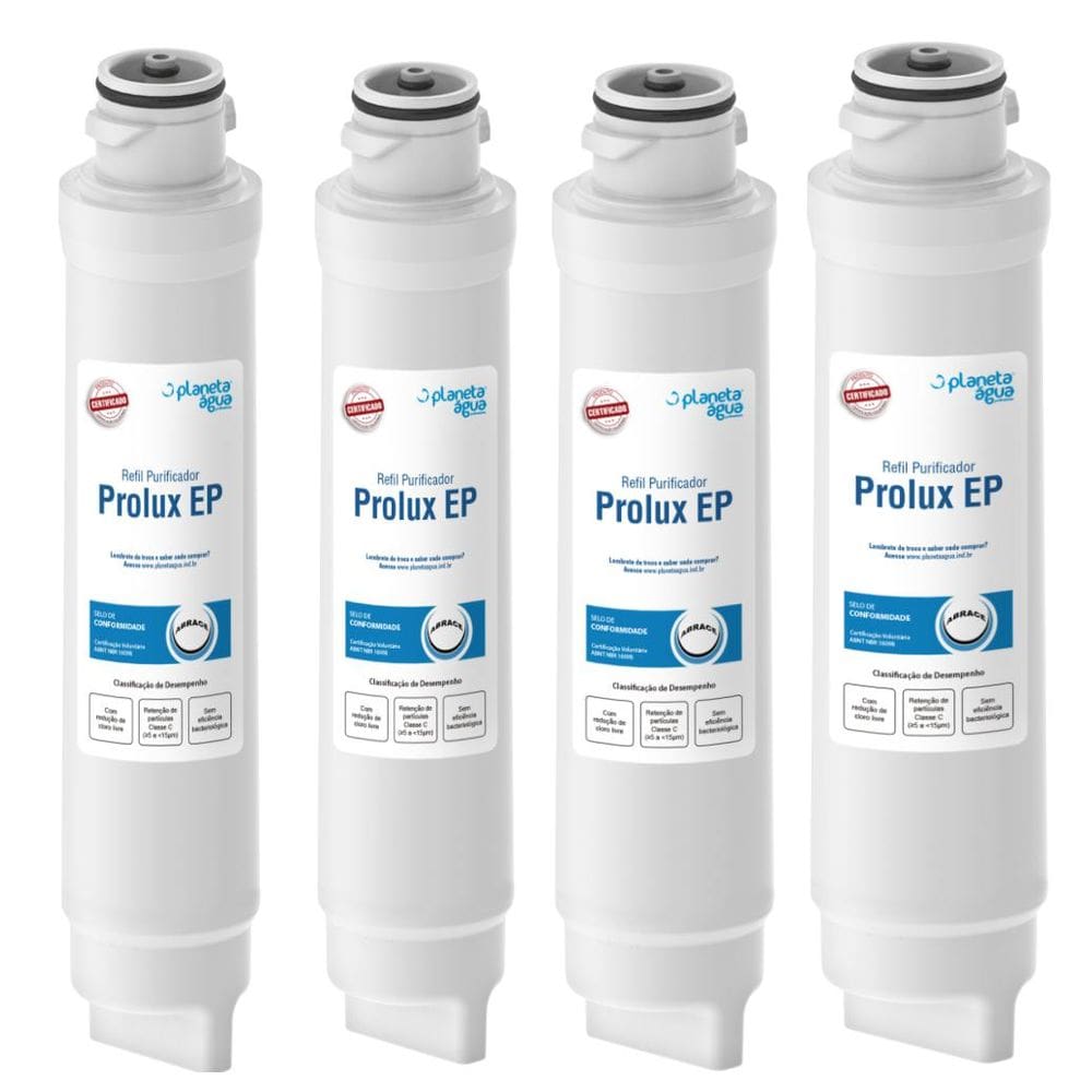 Refil Filtro Do Purificador Electrolux Pe10B E Pe10X Kit 4Un