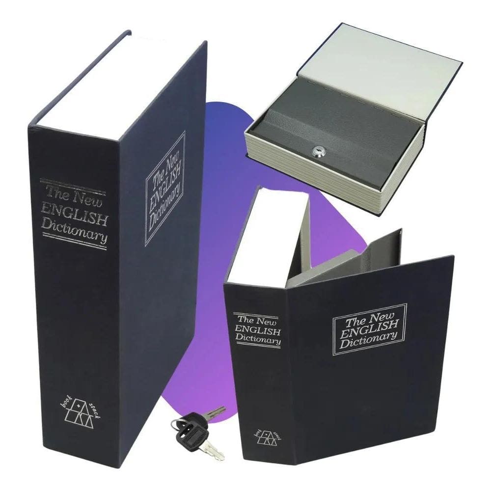 2X Caixa Cofre Portátil Prático Disfarçado Armazenamento Dec