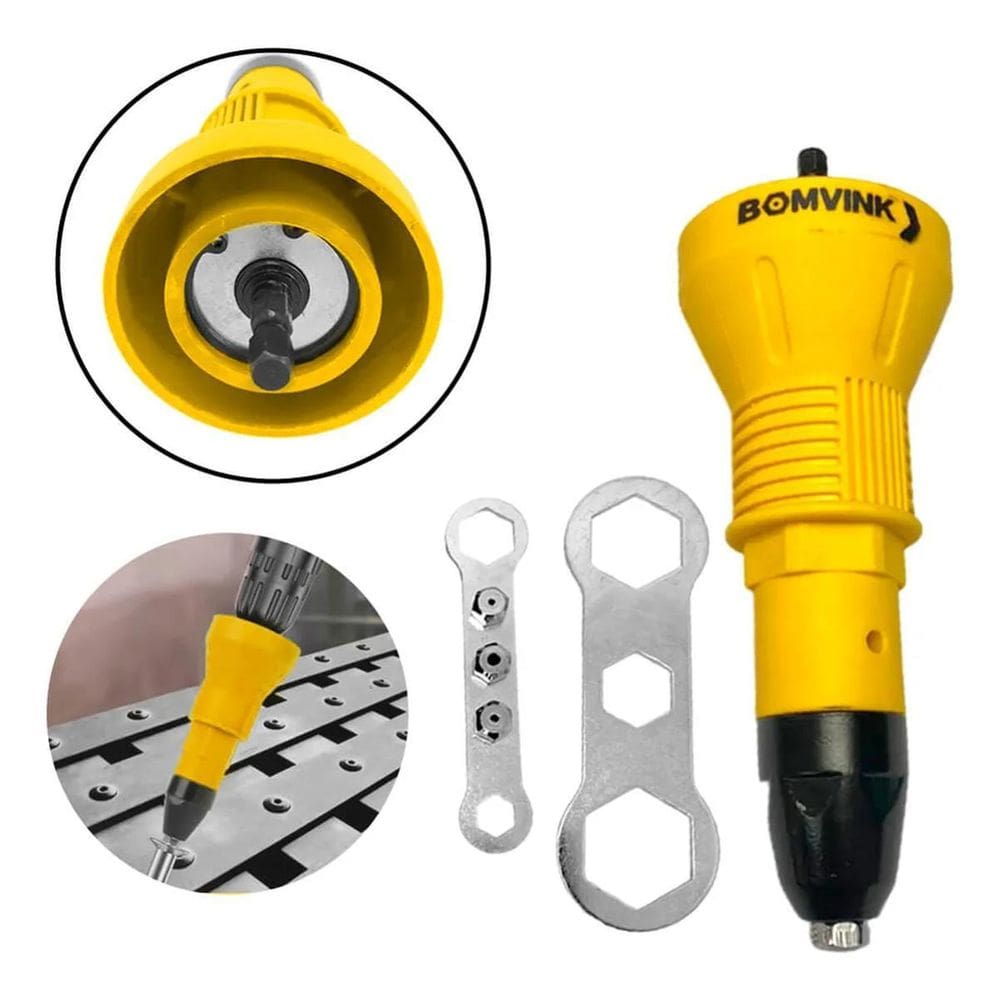 Adaptador Rebitador Para Furadeira E Parafusadeira 04 Bicos