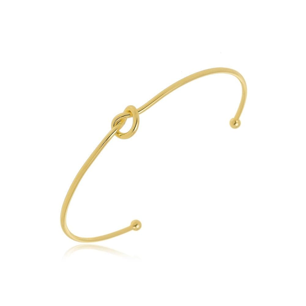 Bracelete Nó Banhado A Ouro 18K