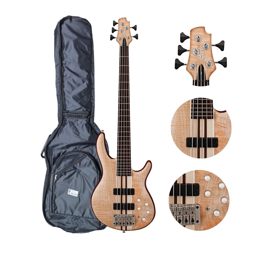 Baixo Ativo/Passivo 5 Cordas Cort A5 P Fmmh + Capa Champion