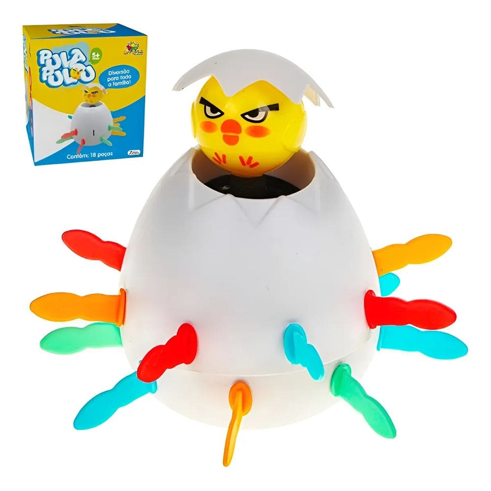 Jogo Pula Pintinho 8 Cm Art Brink