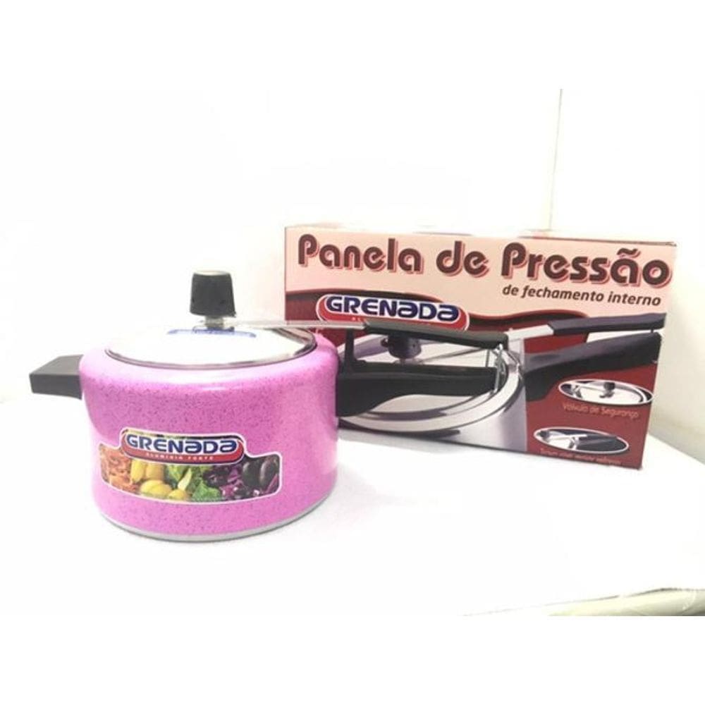 Panela De Pressão 3 Litros Rosa Rosa