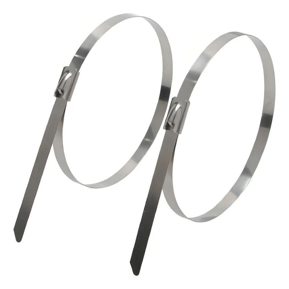 2X Kit 50X Abraçadeiras Zip Tie Enforca Gato Lacre Inox 30Cm