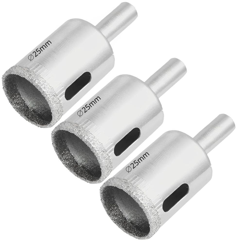 Serra Copo Diamantada 25Mm Porcelanato Vidro Mármore 03 Un