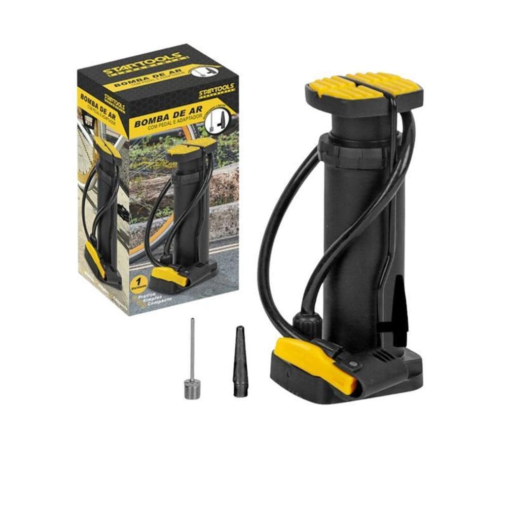 Bomba De Ar Manual Com Pedal E Adaptadores Inclusos