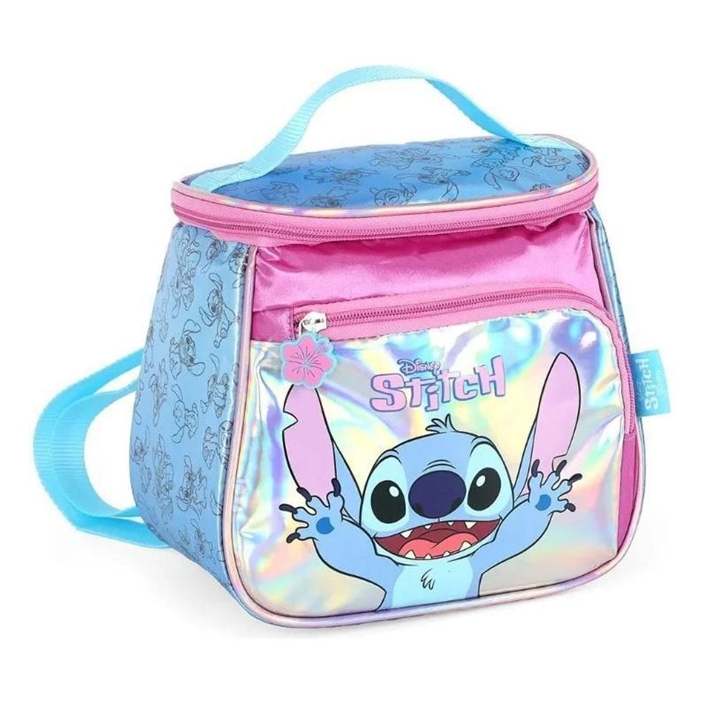 Lancheira Escolar Stitch Roxo La42413sc Luxcel Stitch