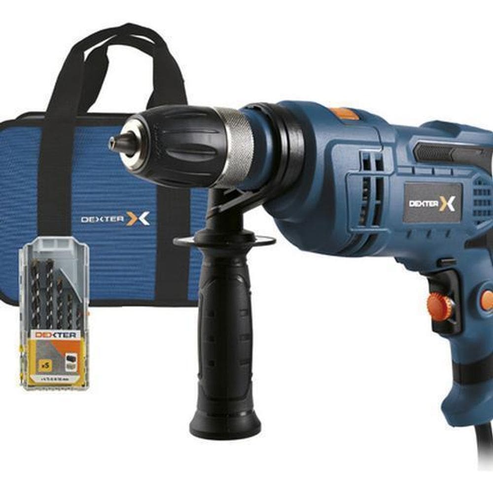 Furadeira Impacto Com Brocas E Bolsa 800W 127V