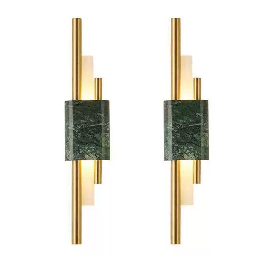 Arandela Luxo Dourada White L9 X 45Cm - Smart Norte