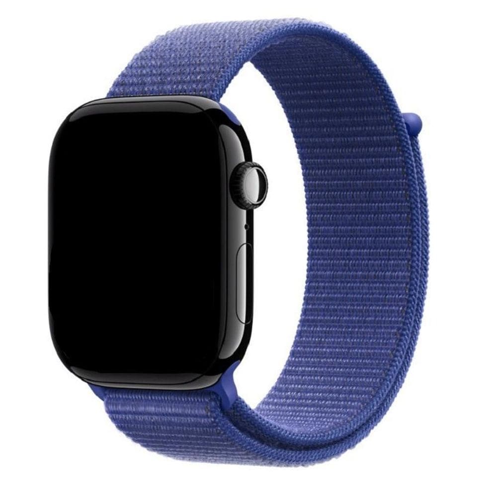 Pulseira Nylon Loop Para Watch 40/41/42Mm -Ultramarino