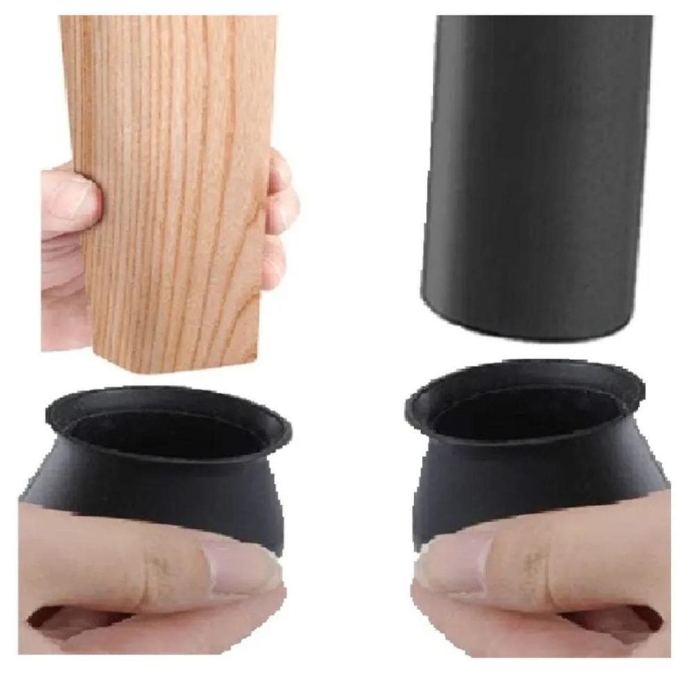 16 Protetor De Silicone Para Pé De Cadeira Mesa