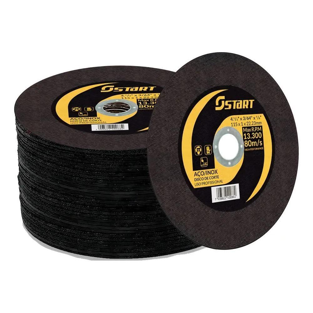 Disco Corte Fino Inox 4.1/2 X 1,0 Para Esmerilhadeira 100 Pe