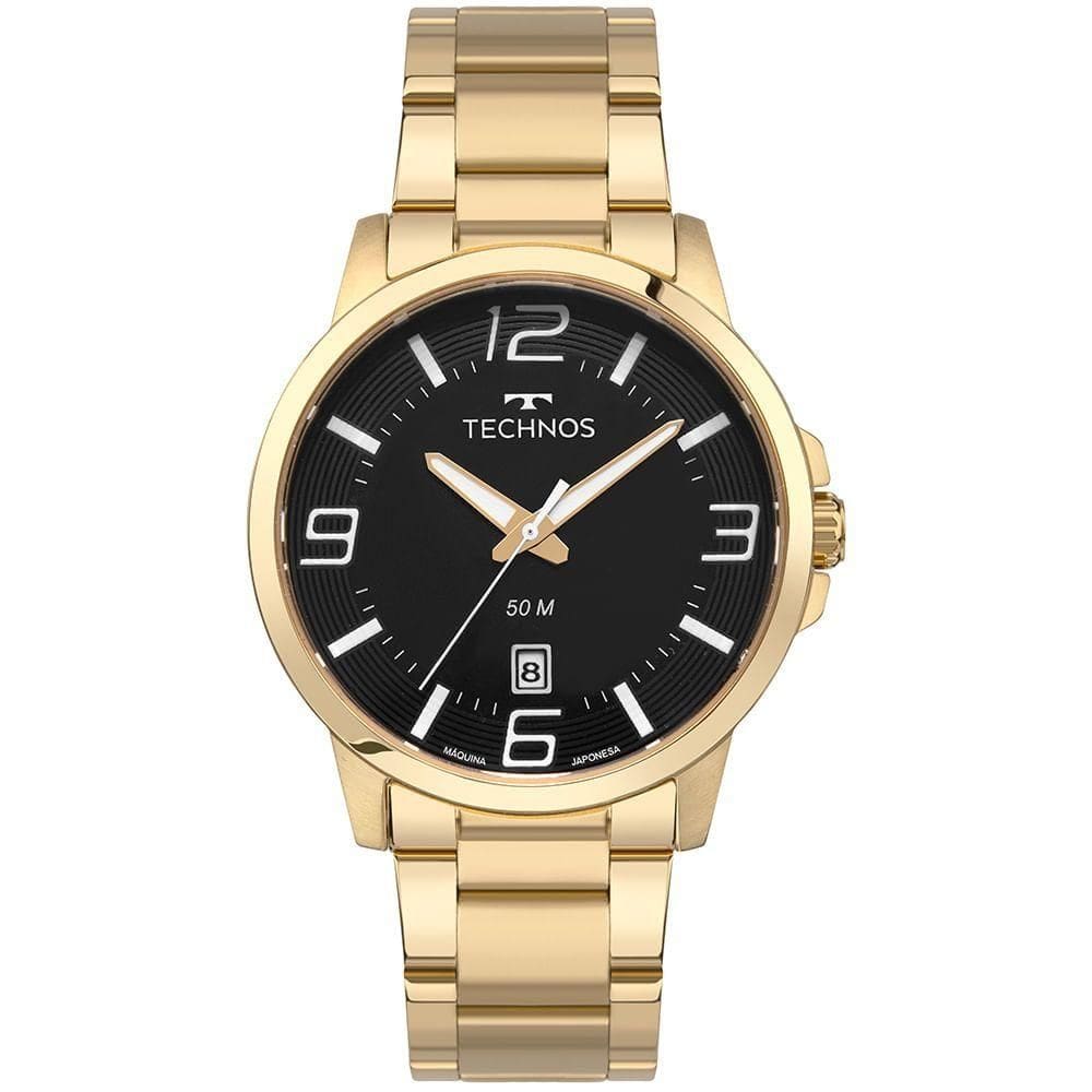 Relógio Technos Masculino Racer Basico Dourado - 2315lbb/1p