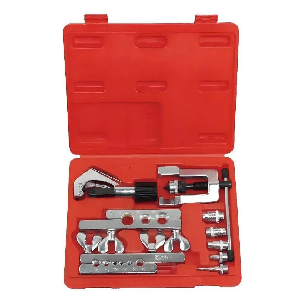 2X Kit Flangeador E Alargador De Tubos De Cobre Plástico + C