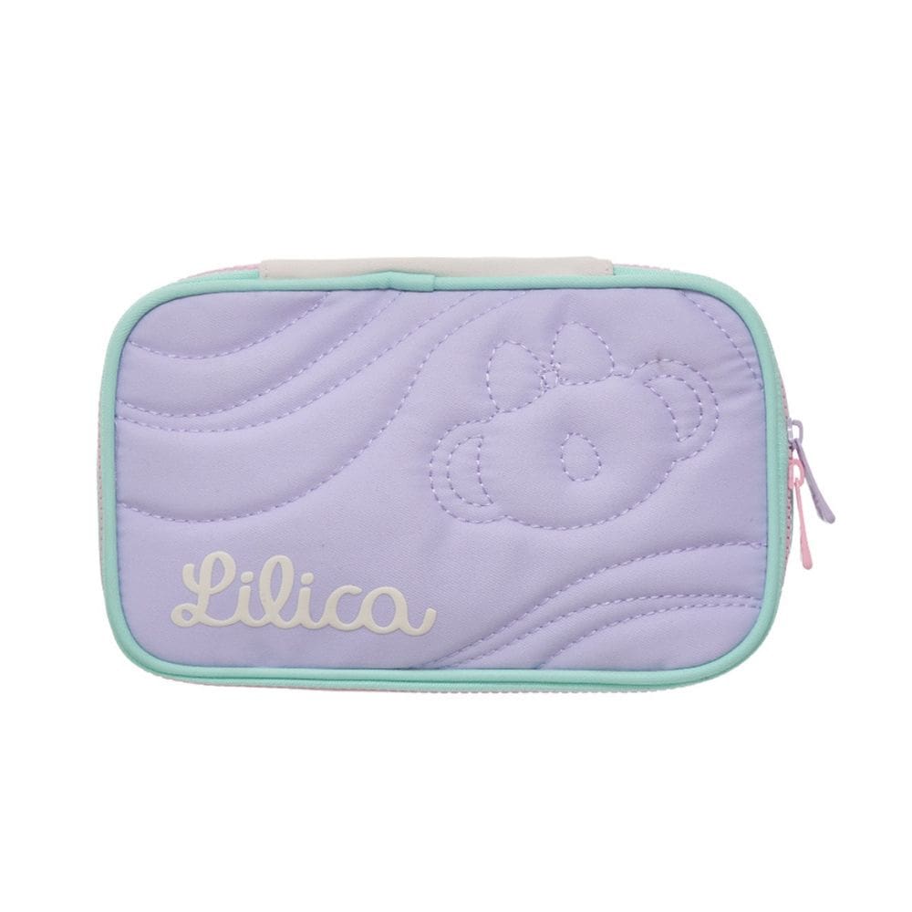 Estojo Box Escolar Lilica Ripilica Creamy Meninas 100 pens