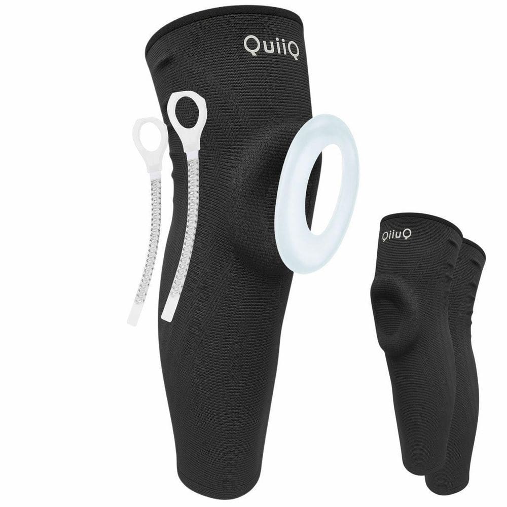 Joelheira Caneleira Longa Compressão Silicone Metal  G