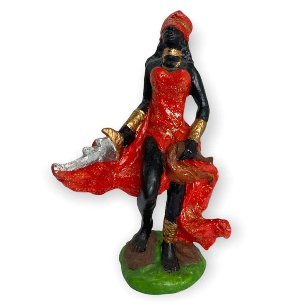 Orixá Iansã Em Resina 14 Cm Umbanda Candomblé-Escolha A Cor