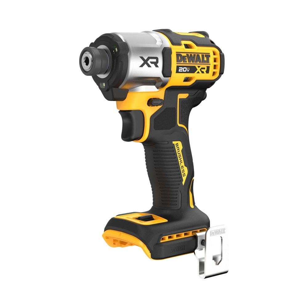 Controlador de impacto DEWALT 20V MAX XR sem escova 1/4 de 3 velocidades DCF845B