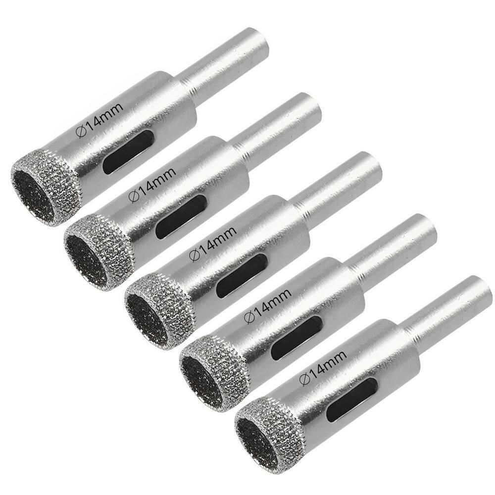 Serra Copo Diamantada 14Mm Porcelanato Vidro Mármore 05 Un