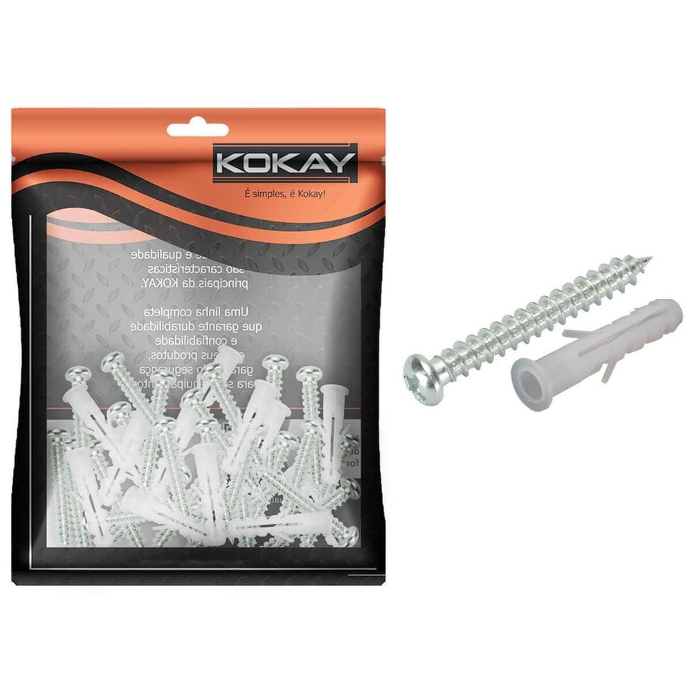 Kokay, 056-0137, Parafuso Com Bucha 6 Mm Com 20Pcs