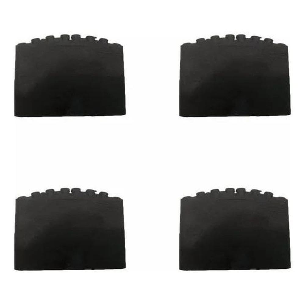 2X 4X Sapata Ponteira De Borracha 20X40Mm Para Escada Alumin