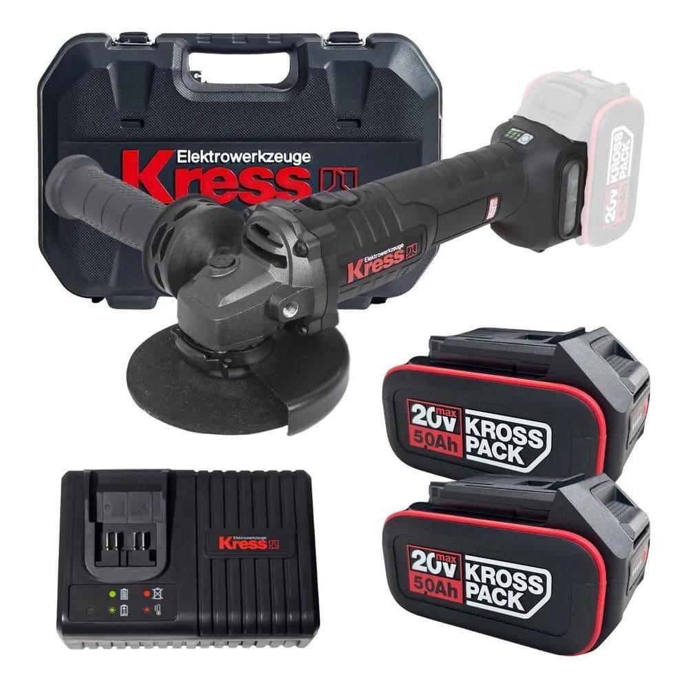 2X Esmerilhadeira Lixadeira Bateria Brushless Kuh10.3 Kress