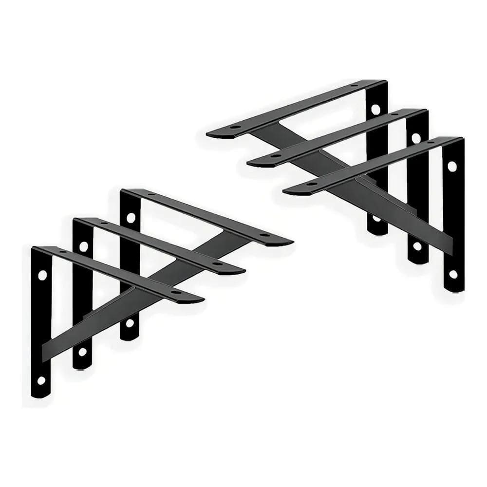 2X 6 X Mão Francesa 20Cm Acompanha Kit De Parafuso E Bucha C