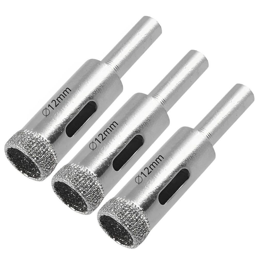 Serra Copo Diamantada 12Mm Porcelanato Vidro Mármore 03 Un